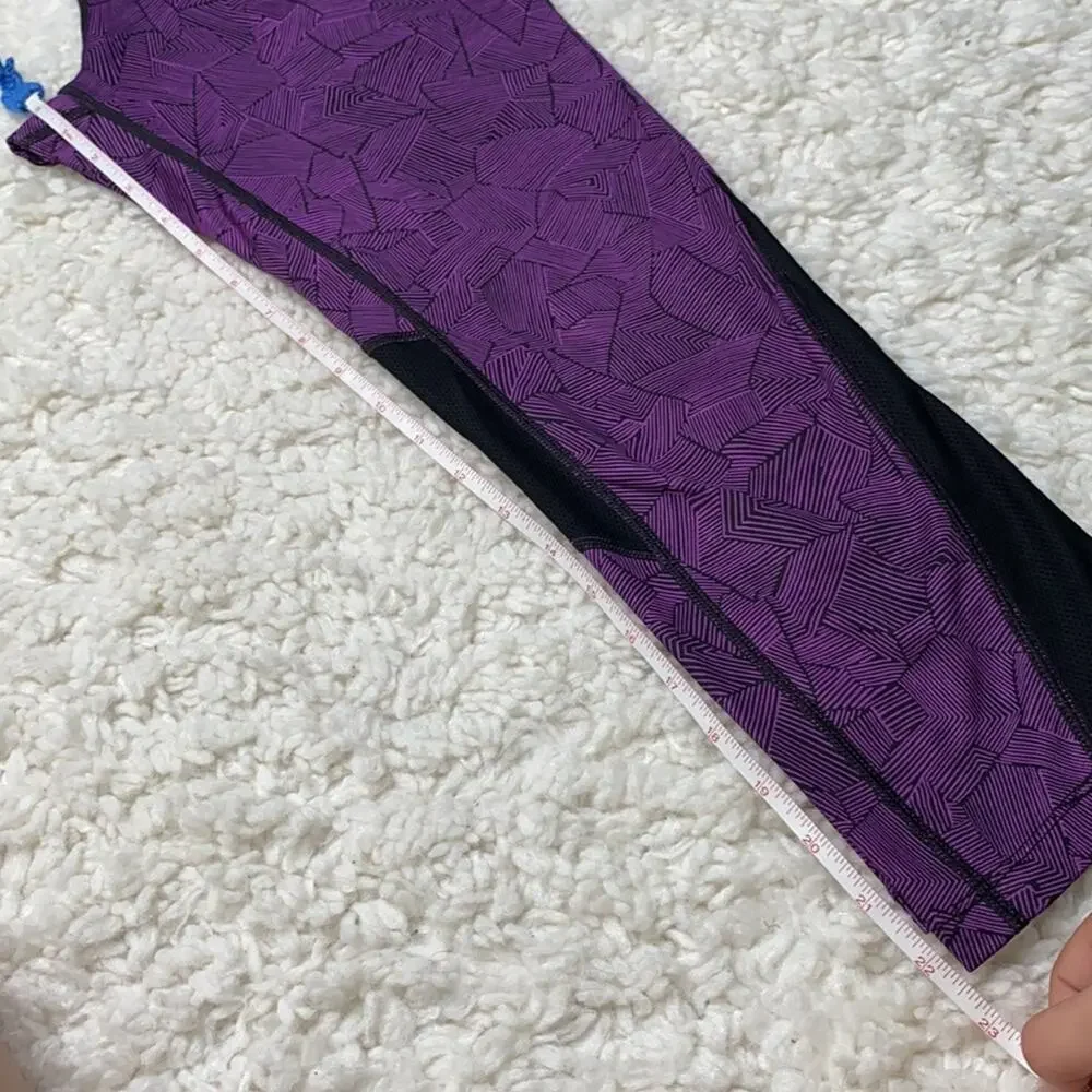 Purple Patterned Nike DriFit Leggings CC5
